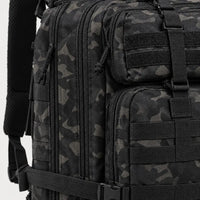 Sac à dos tactique imperméable - camo noir - 4 macro