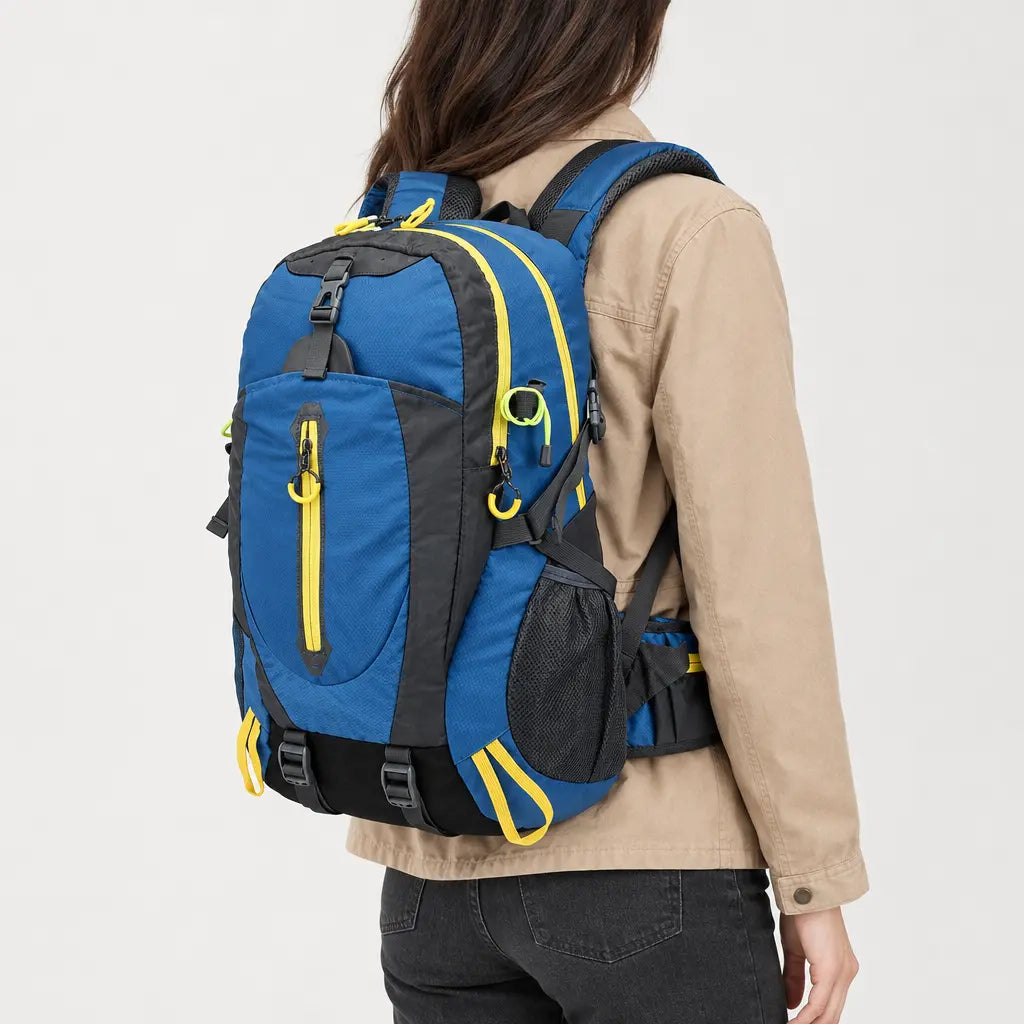 Sac à dos randonnée pour ordinateur - bleu - 2 porte-arriere