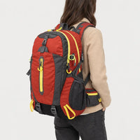 Sac à dos randonnée pour ordinateur - rouge - 2 porte-arriere