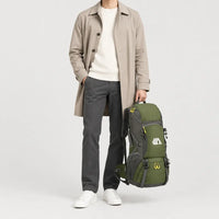 Sac à dos de randonnée imperméable - vert - 3 porte-face