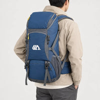Sac à dos de randonnée imperméable - bleu - 2 porte-arriere