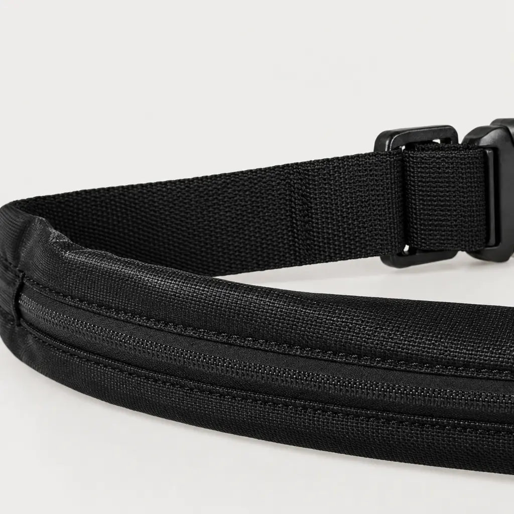 Sac banane de sport imperméable - b style noir - 4 macro