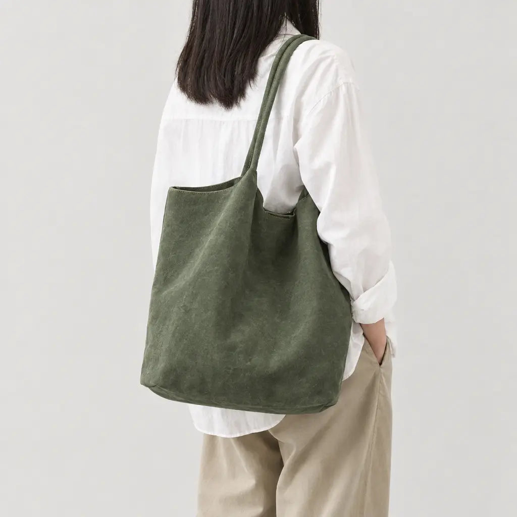 Sac à main femme en daim zippé - vert - 2 porte-arriere