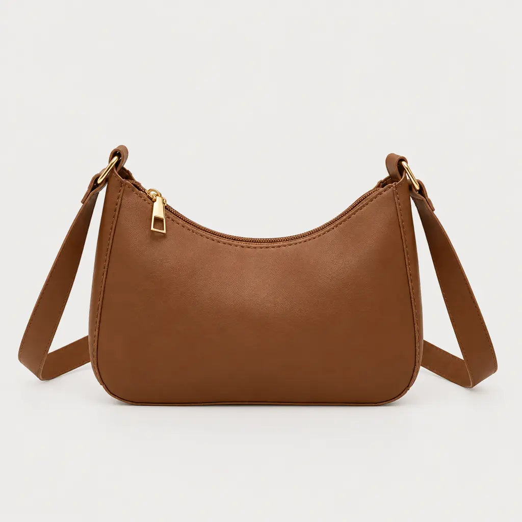 Sac baguette femme compact - marron - 1 produit