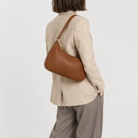 Sac baguette femme compact - marron - 2 porte-arriere
