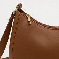 Sac baguette femme compact - marron - 4 macro