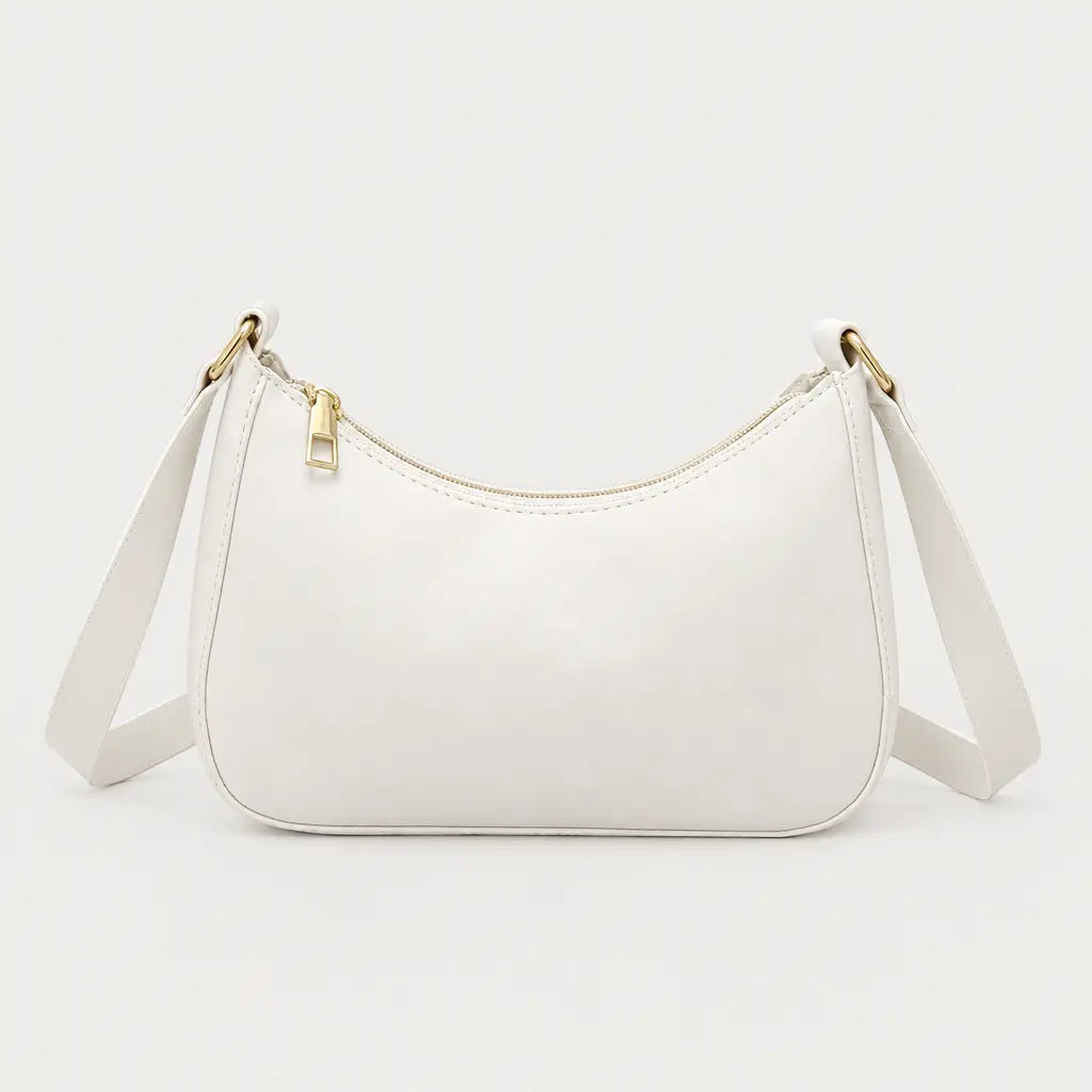 Sac baguette femme compact - blanc - 1 produit