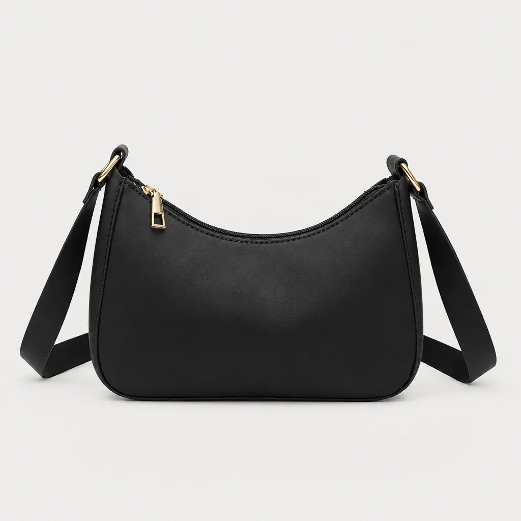 Sac baguette femme compact - noir - 1 produit