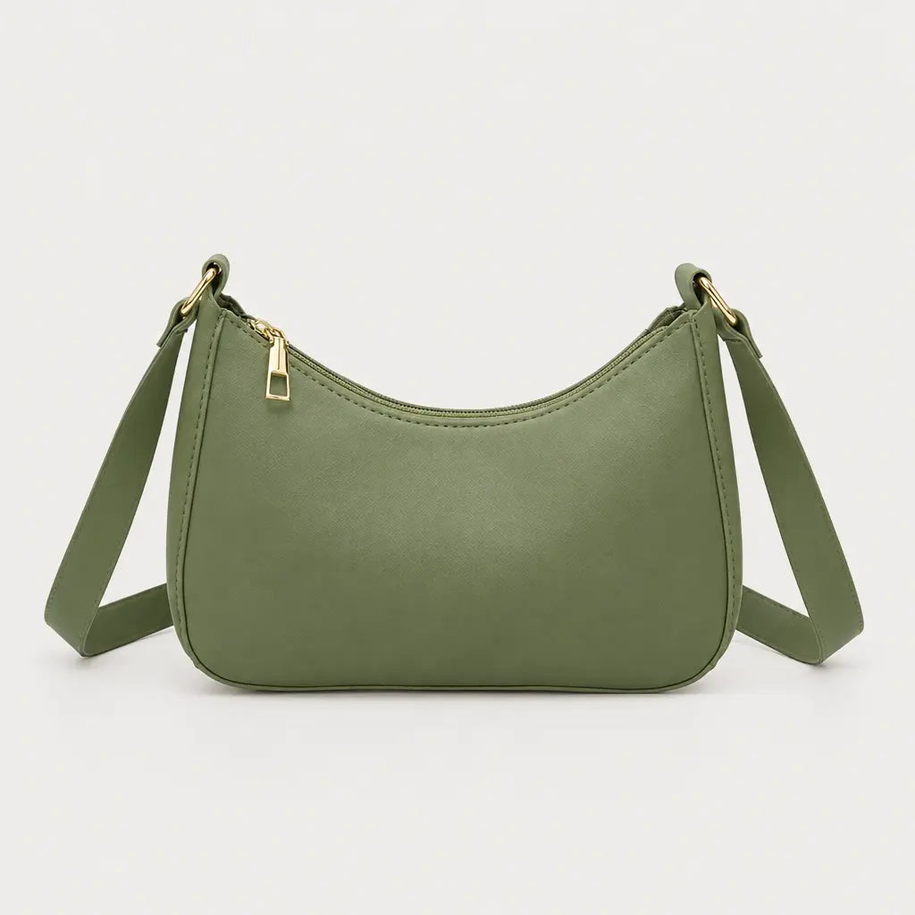 Sac baguette femme compact - vert - 1 produit