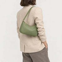 Sac baguette femme compact - vert - 2 porte-arriere