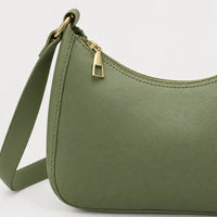 Sac baguette femme compact - vert - 4 macro