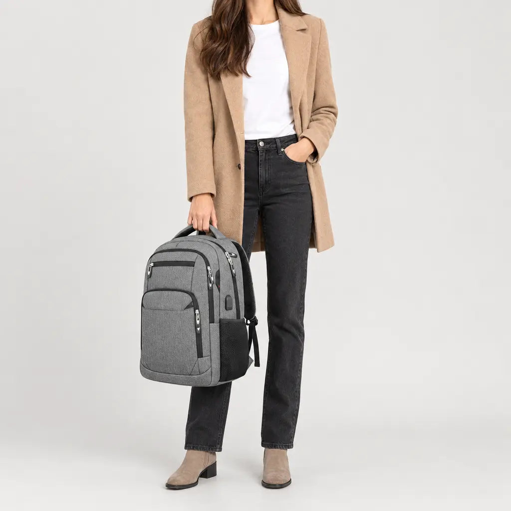 Sac à dos photo imperméable - gris - 3 porte-face