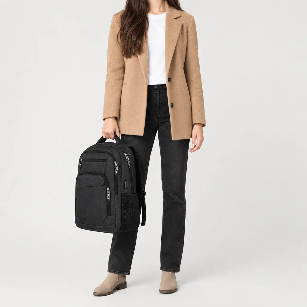 Sac à dos photo imperméable - noir - 3 porte-face