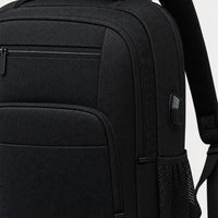 Sac ordinateur avec port USB - noir - 4 macro