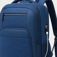 Sac ordinateur avec port USB - bleu - 4 macro