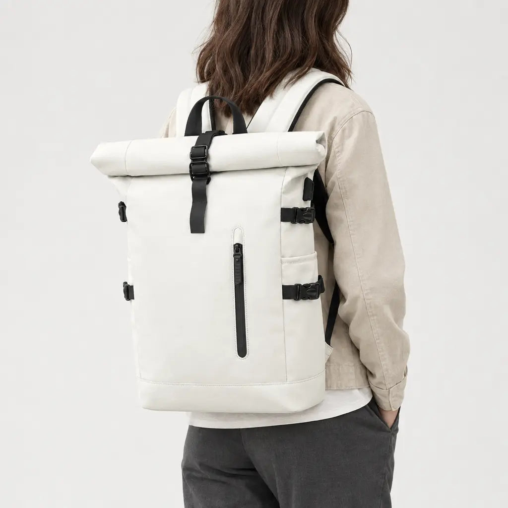 Sac ordinateur extensible - blanc - 2 porte-arriere