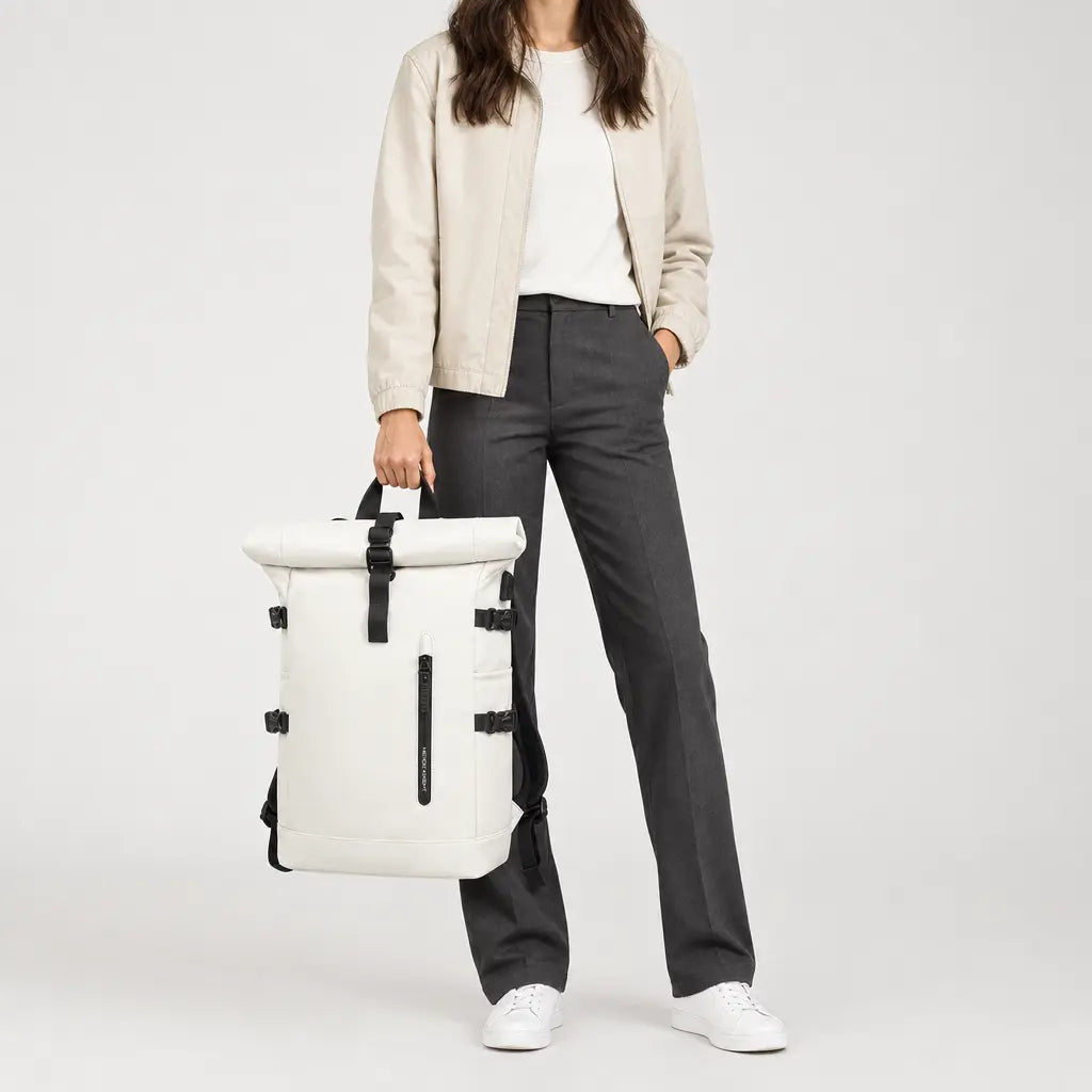 Sac ordinateur extensible - blanc - 3 porte-face