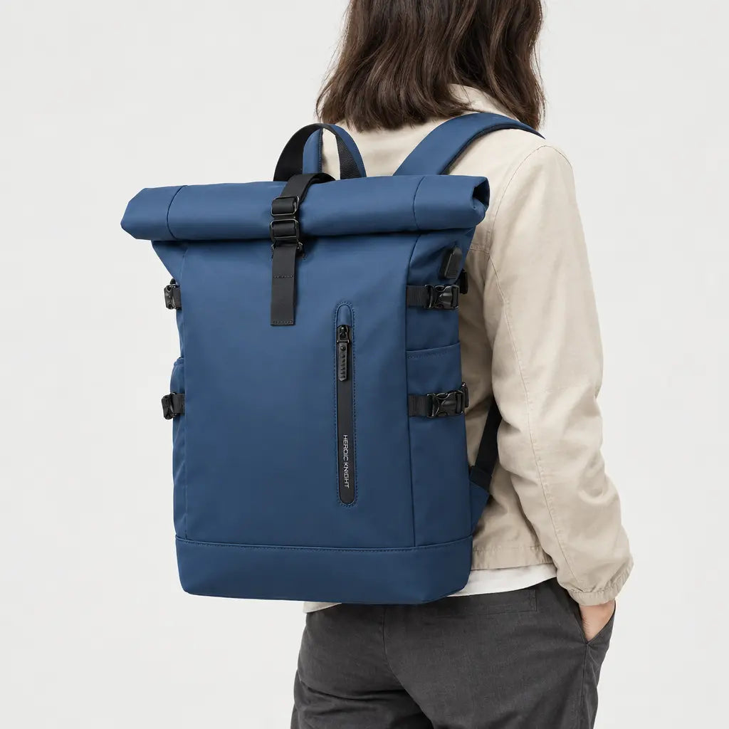 Sac ordinateur extensible - bleu - 2 porte-arriere