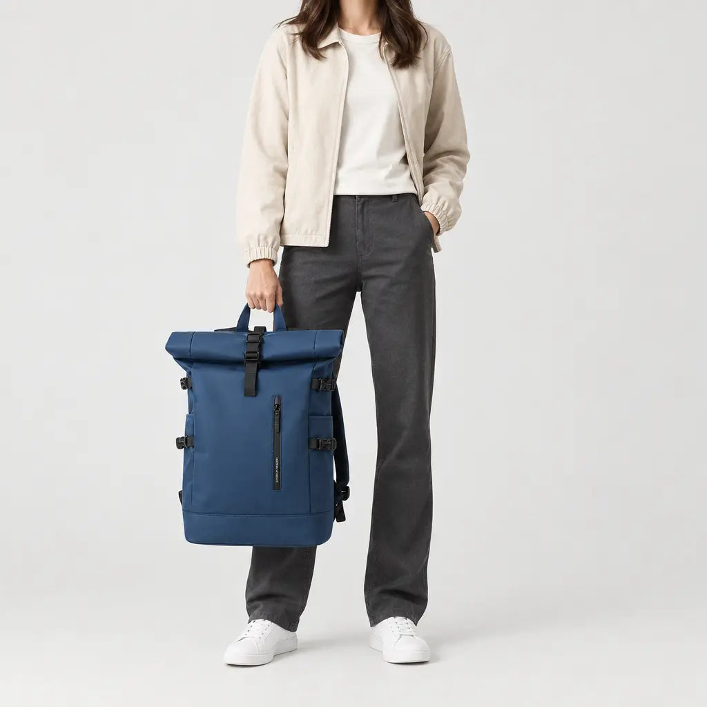 Sac ordinateur extensible - bleu - 3 porte-face