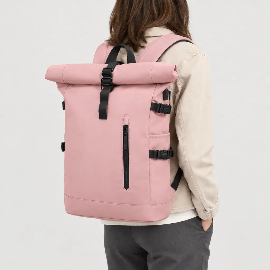 Sac ordinateur extensible - rose - 2 porte-arriere