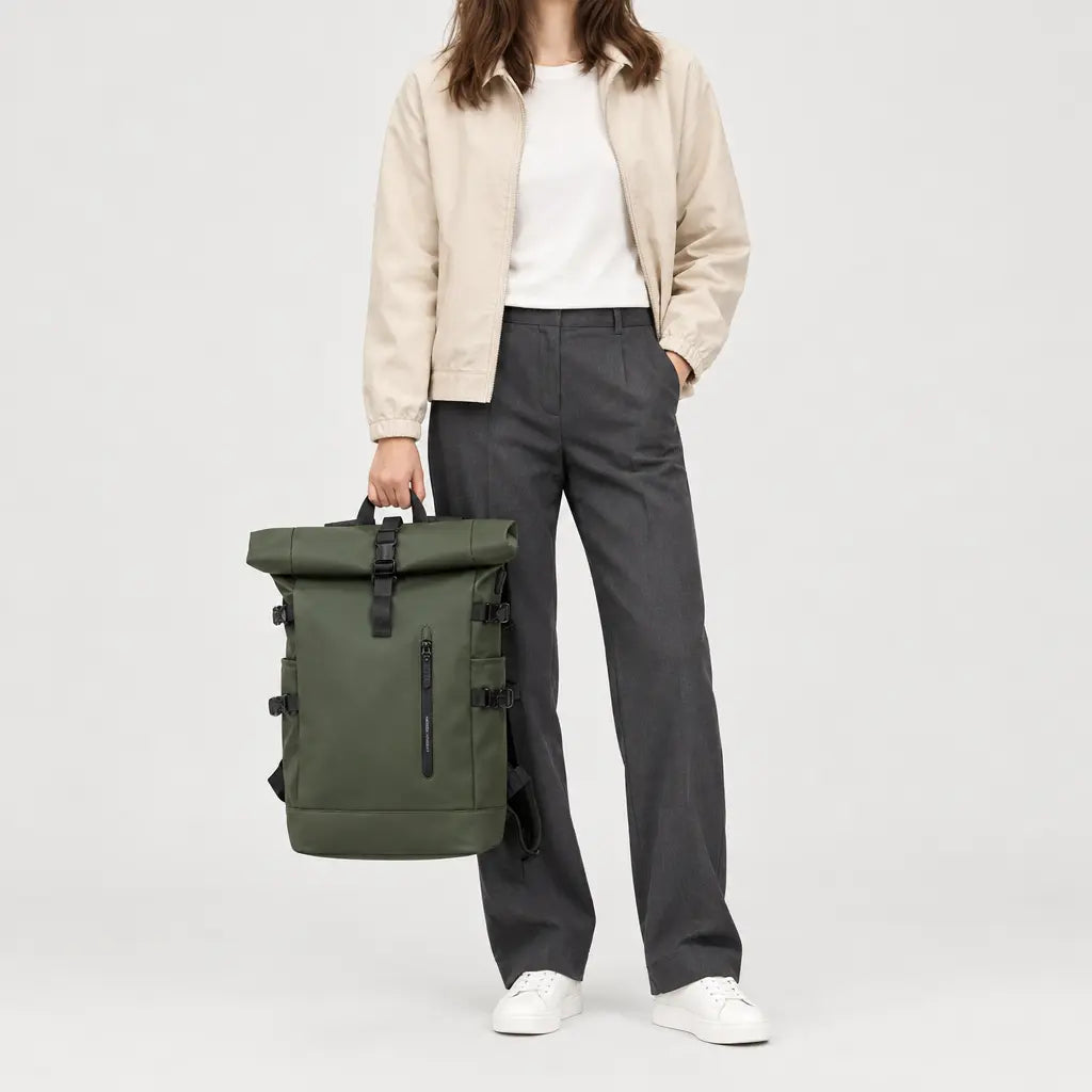 Sac ordinateur extensible - vert - 3 porte-face