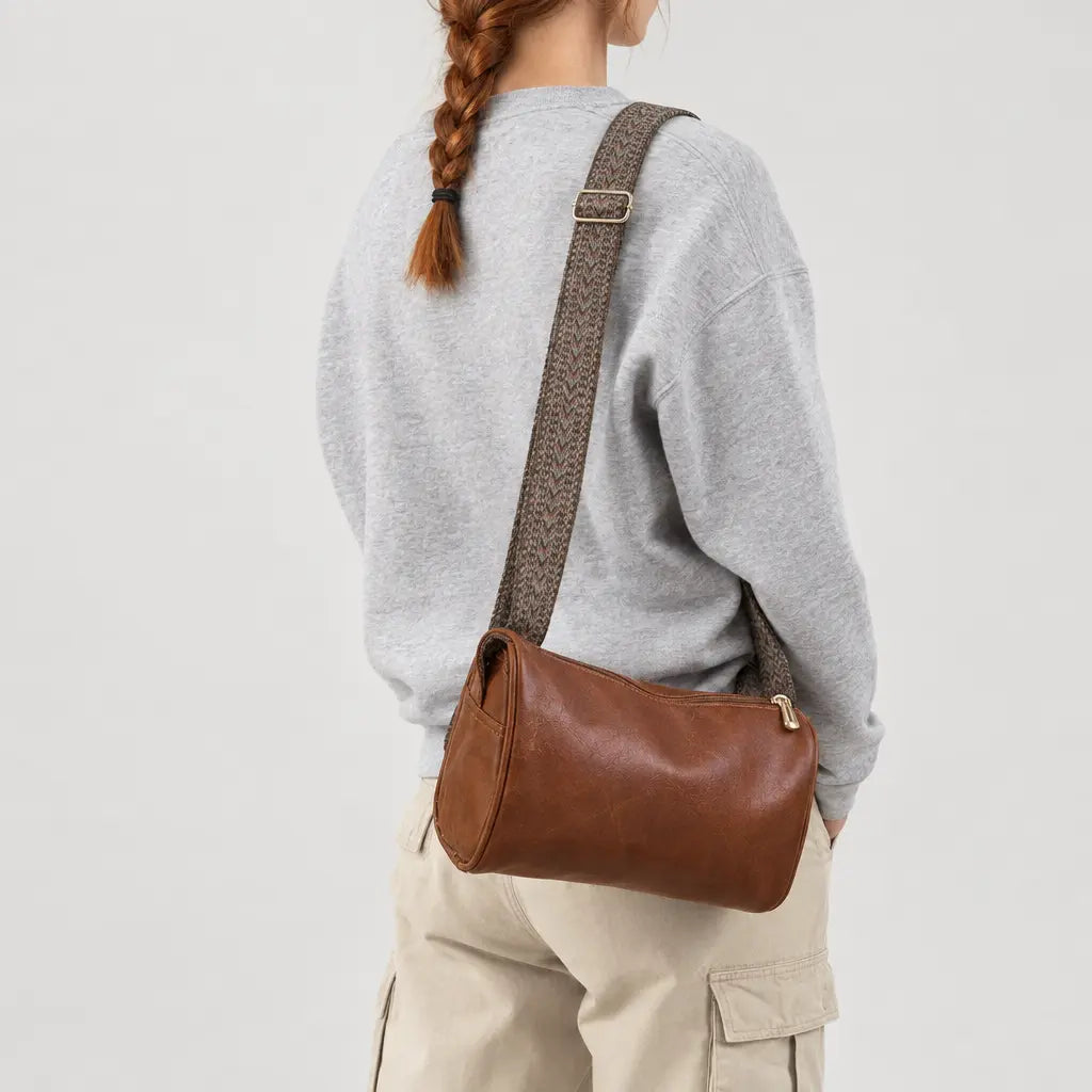 Sac à main Boston femme - marron - 2 porte-arriere