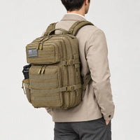 Sac à dos randonnée avec porte-gourde - kaki - 2 porte-arriere