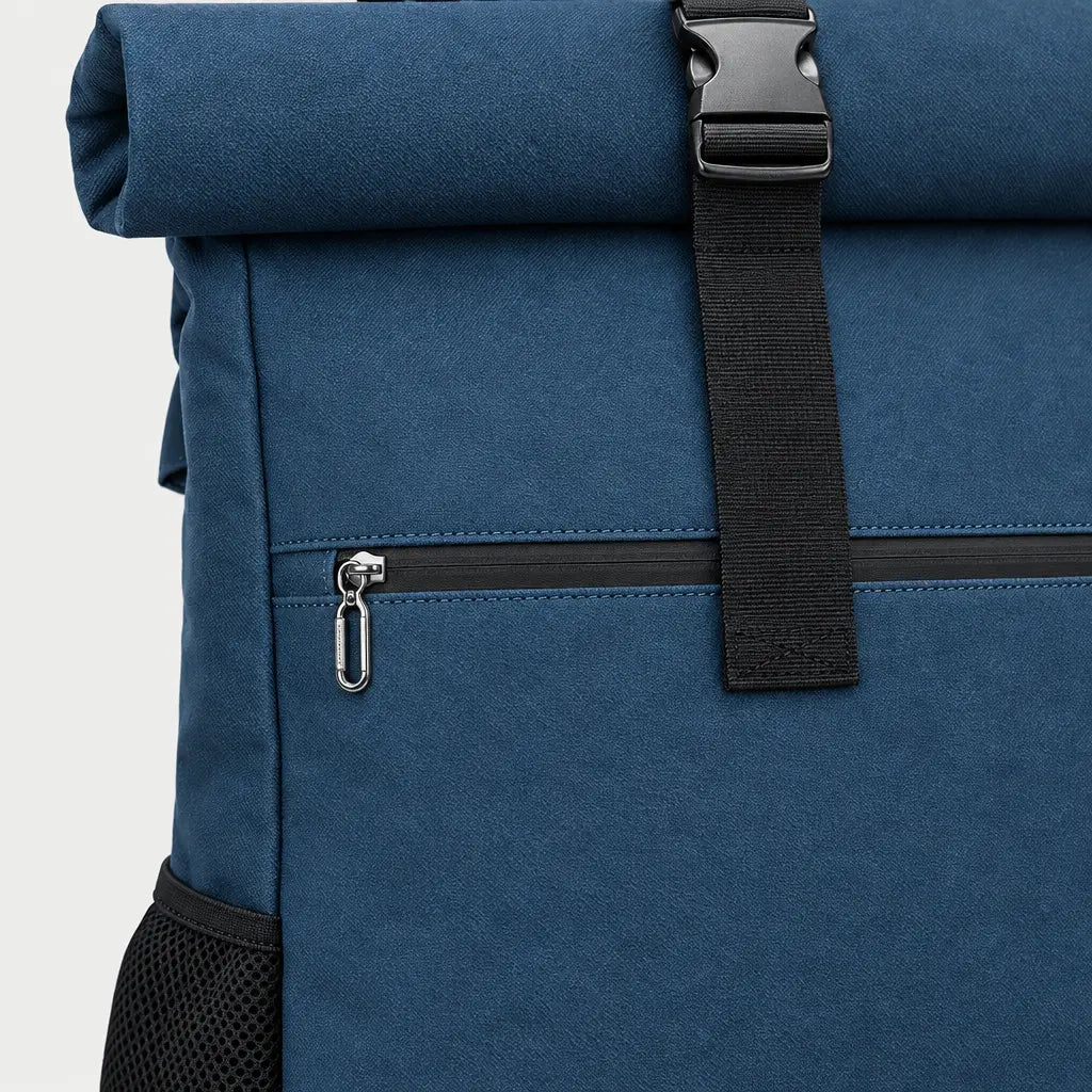 Sac ordinateur unisexe avec port USB - bleu - 4 macro