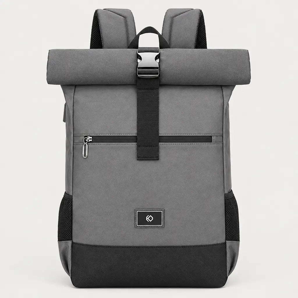 Sac ordinateur unisexe avec port USB - gris - 1 produit