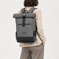 Sac ordinateur unisexe avec port USB - gris - 2 porte-arriere