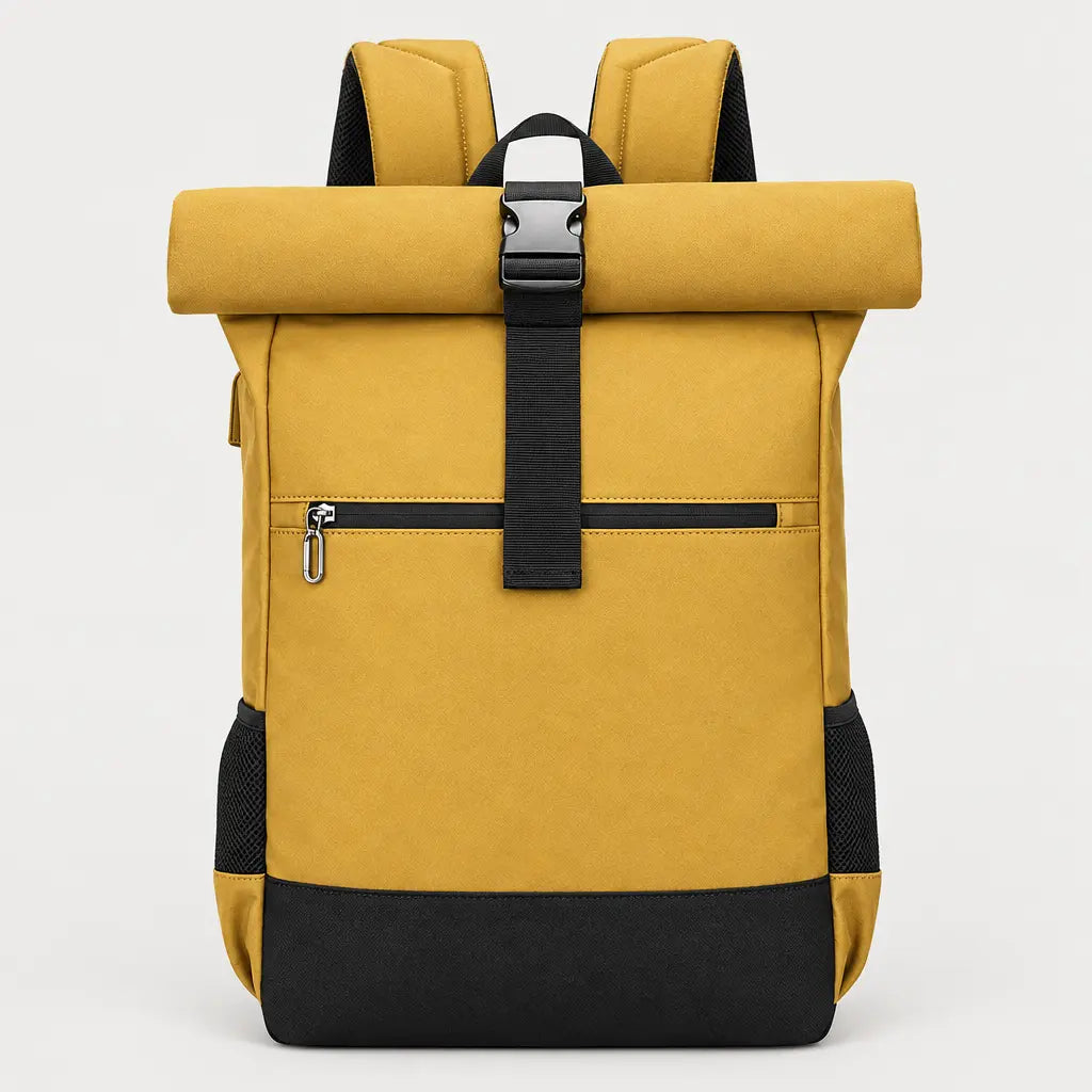 Sac ordinateur homme à rabat - jaune - 1 produit