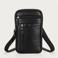 Sac banane homme en simili cuir - noir - 1 produit