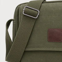 Sac bandoulière homme en toile - vert armee - 4 macro